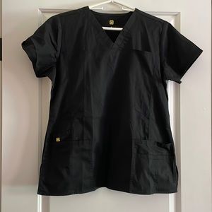 Black scrub top